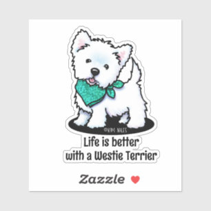 Sticker KiniArt Cutieface Westie