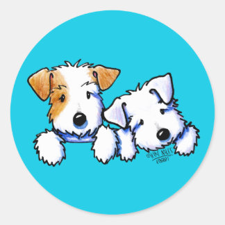 Sticker KiniArt Sealyham Terriers Classic Round