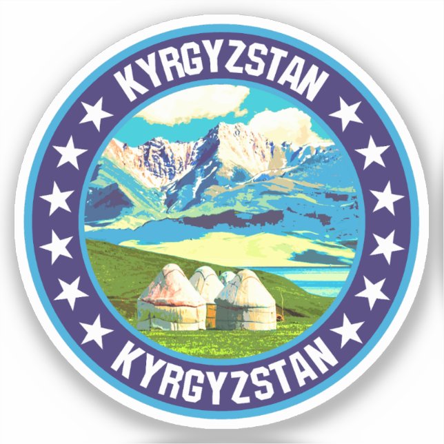 Sticker Kirghizistan (Recto)