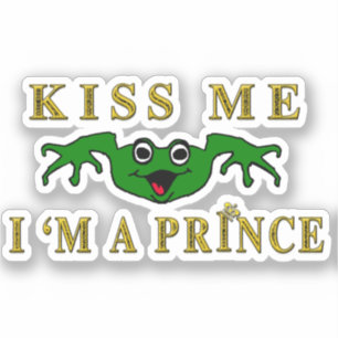 Sticker Kiss Me Frog Prince