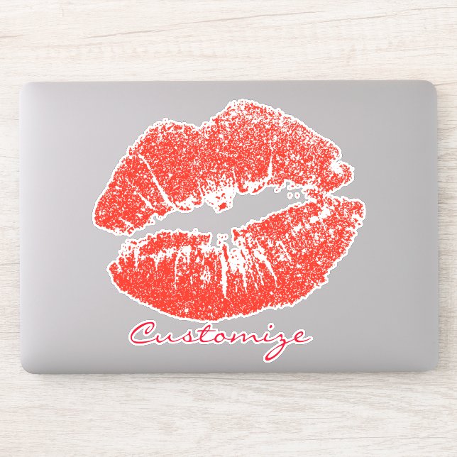Sticker Kissing Red lips (Ordinateur)