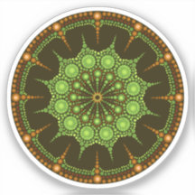 Sticker Kiwi Mandala