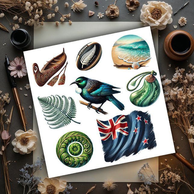 Sticker Kiwiana New Zealand Set 1 (Créateur téléchargé)