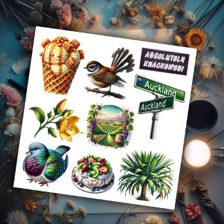 Sticker Kiwiana New Zealand Set 4