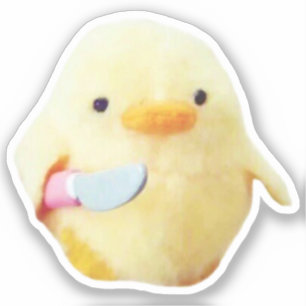 Sticker Knife Canard Mème de chasse