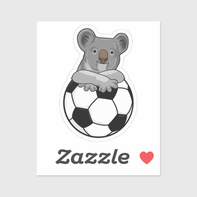Sticker Koala au Soccer Sports (Feuille)