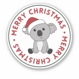 Sticker Koala Christmas Snow Winter Animaux Koalas