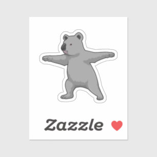 Sticker Koala ours au Yoga Fitness