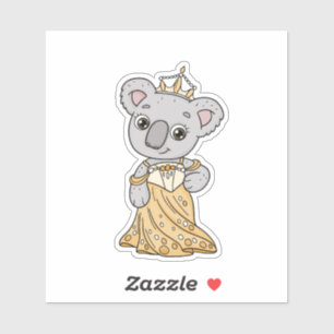 Sticker Koala Princesse