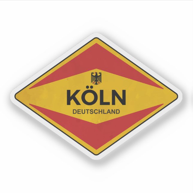 Sticker Köln Allemagne Vintage (Devant)