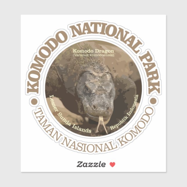 Sticker Komodo NP (Feuille)