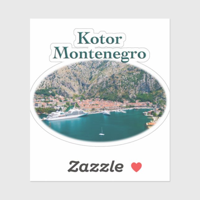 Sticker Kotor, Monténégro : Stari Grad (Feuille)