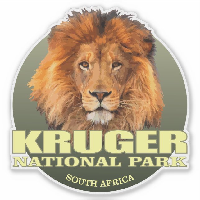 Sticker Kruger NP (Lion) WT (Devant)