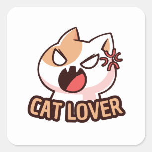 Sticker 'Kühn Liebhaber von Katzen Bleib positiv