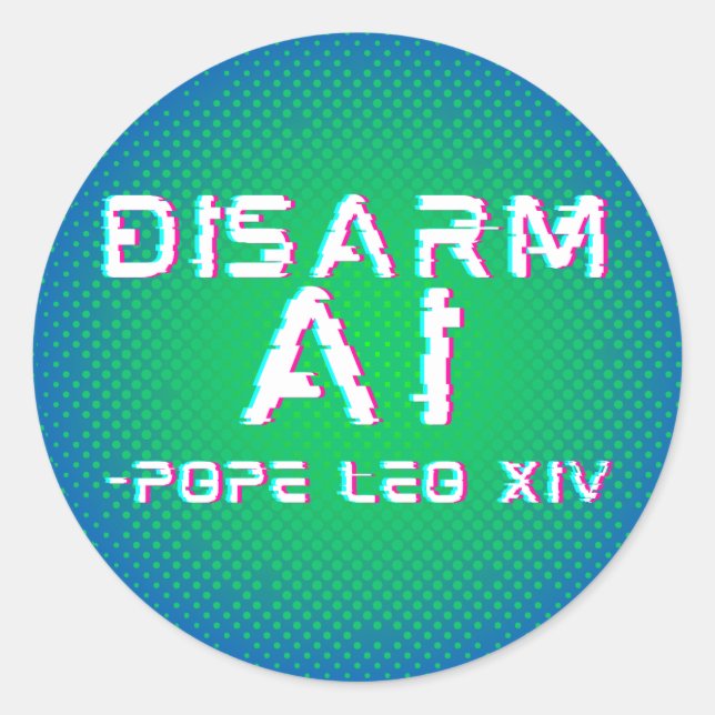 Sticker 'Künstliche Intelligenz entschärfen' (Vorderseite)