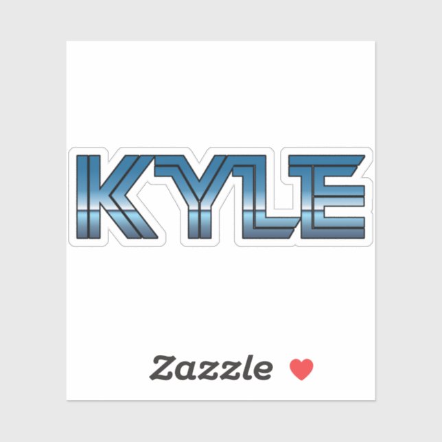 Sticker Kyle Texas Retro (Feuille)