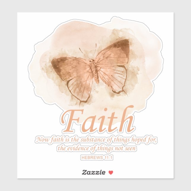 Sticker La Bible chrétienne des femmes Verse Papillon : Fo (Feuille)