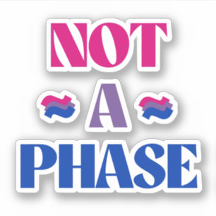 Sticker La bisexualité n'est pas une phase