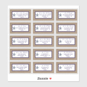 Sticker La collection de mariages de la marine Starfish Bu
