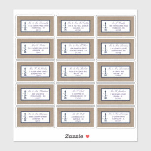 Sticker La collection Mariage de Burlap du phare nautique