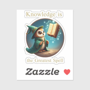 Sticker La Connaissance Est Le Plus Grand Spell - Magnifiq