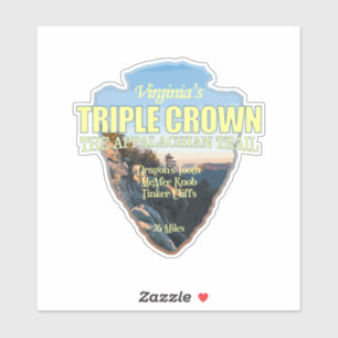Sticker La couronne triple de Virginie (pointe de flèche)