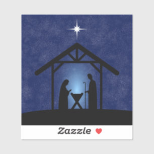 Sticker La crèche de Noël Scène religieuse