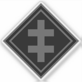 Sticker La Croix de Lorraine - v2 (gris)