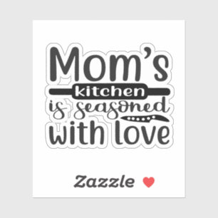 Sticker La cuisine de Moms est savoureuse