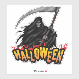 Sticker La Faucheuse Halloween Épouvantable 