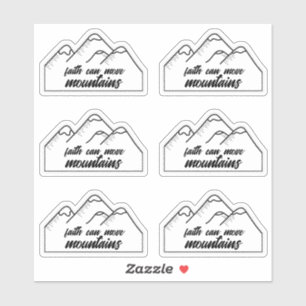 Sticker La foi chrétienne peut déplacer des montagnes