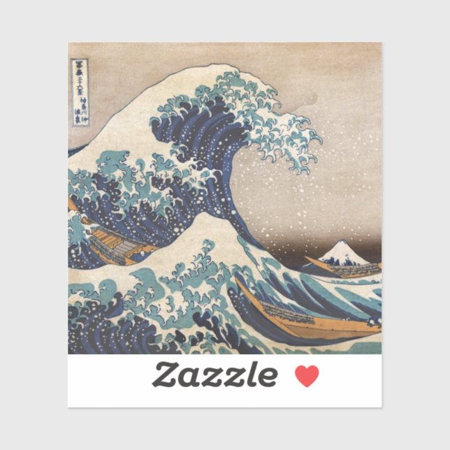 Sticker La Grande Vague au large de Kanagawa (Feuille)