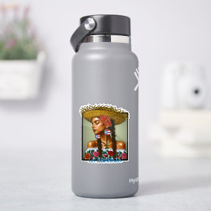 Sticker La Jíbaraza – Art jíbara portoricain • Boricua