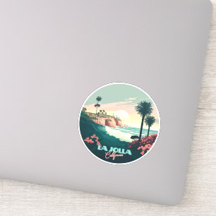 Sticker La Jolla Cove San Diego California Retro