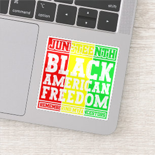 Sticker La liberté noire-américaine du 19ème siècle en sou