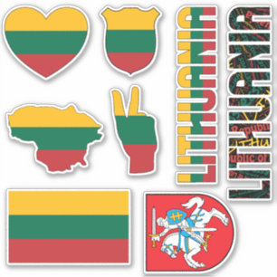 Sticker La Lituanie Extraordinaire forme les symboles nati