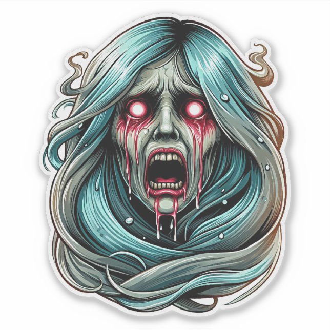 Sticker La Llorona pleure le fantôme Spirit Folklore Mexic (Devant)
