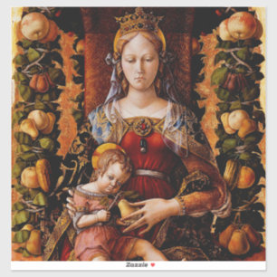 Sticker La Madonna della Candeletta Carlo Crivelli Art