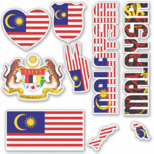 Sticker La Malaisie Extraordinaire forme les symboles nati