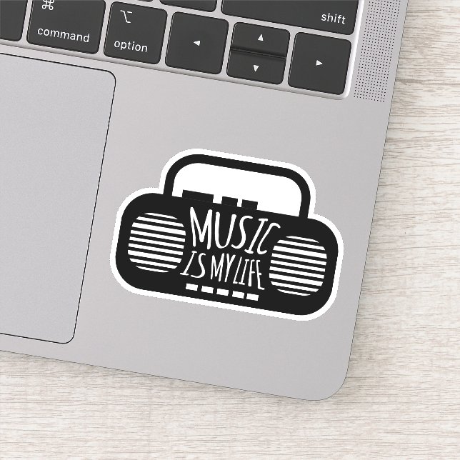 Sticker La musique est ma vie (Détail)