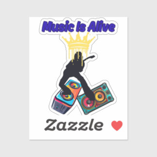 Sticker La musique est vivante