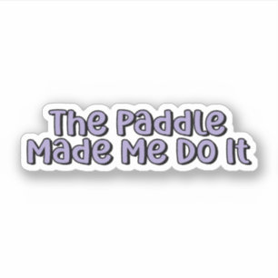 Sticker La Pagaie M'A Fait Le Faire Pickleball Violet