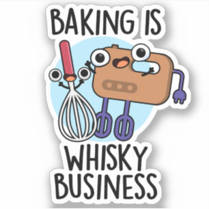 Sticker La pâtisserie est une affaire de fouet amusante po
