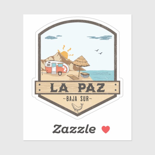 Sticker La Paz Baja California Sur Mexico (Feuille)