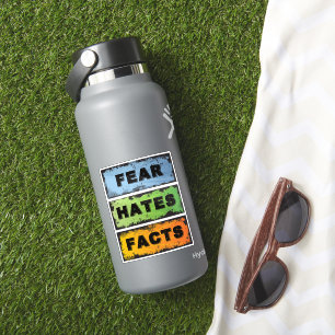 Sticker La peur déteste les faits   Slogan de récupération