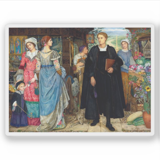 Sticker La Rencontre Fortuite vers 1907 Par Kate Elizabeth (Devant)