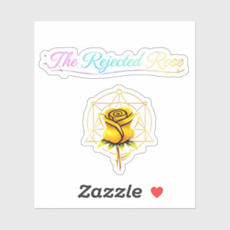 Sticker La Rose Rejetée : Jaune Officiel "Choix de Maman"