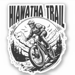 Sticker La route de Hiawatha - Vélo de montagne panoramiqu