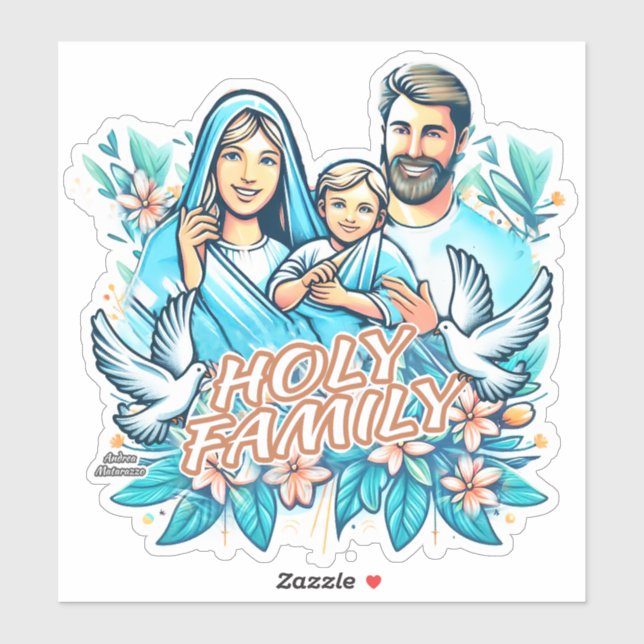 Sticker La Sainte Famille (Feuille)