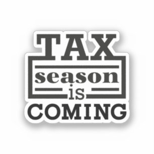 Sticker La saison fiscale arrive